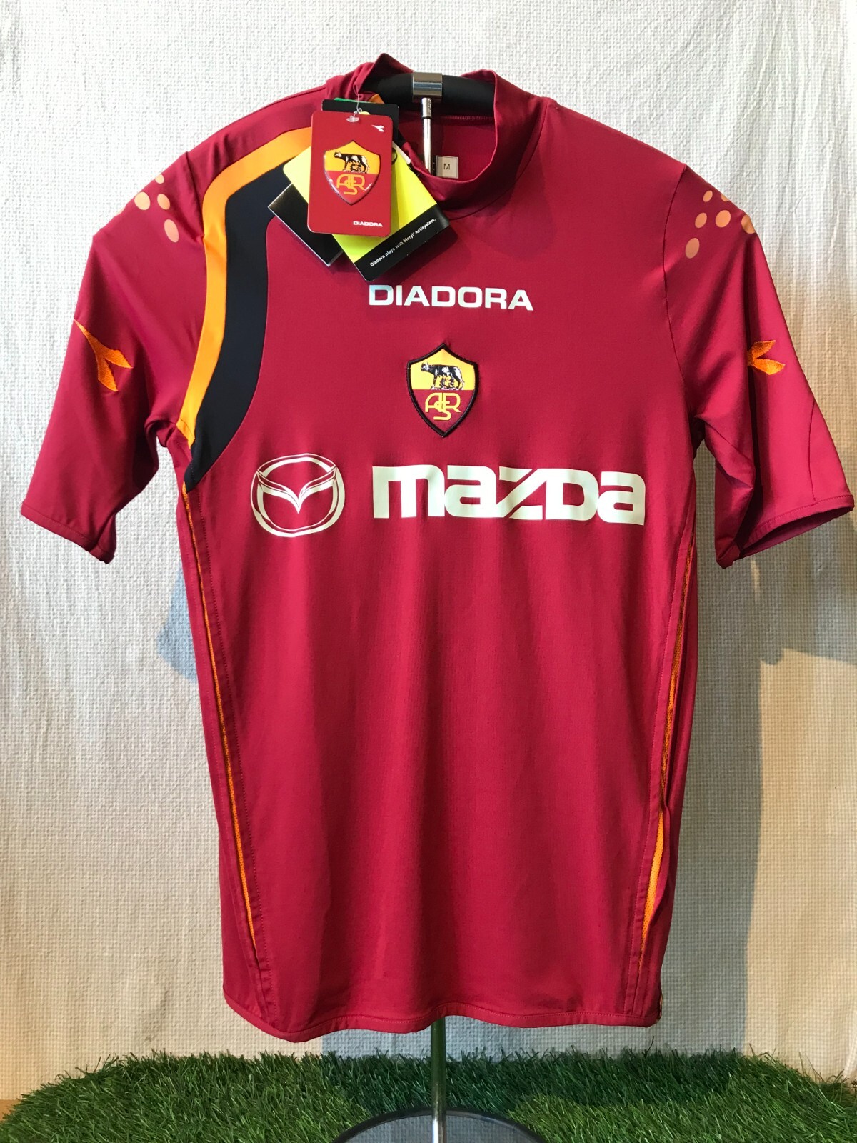 ウェア DIADORA - 90&#39;s AS Roma Home Jersey Vintage 90s Diadora as Roma DI FRANCESCO 11 Match Worn