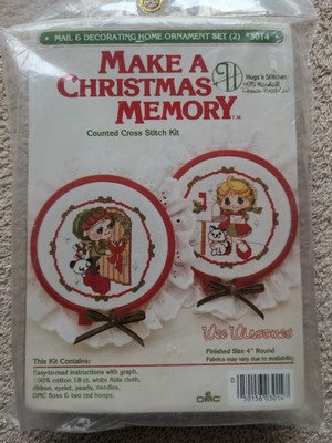 1985 Wee Winsomes Make A  CHRISTMAS MEMORY Cross Stitch Kit #3014 
