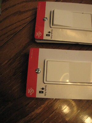 (GE ) Home Electrical Grounding Paddle Rocker Switch, Single Pole, 2 ) On/Off