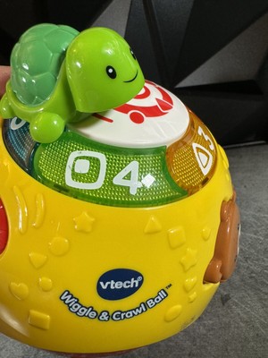 vtech Wiggle Crawl Ball Plays Rolls Music Sounds Lights Baby Toddler Toy TESTED
