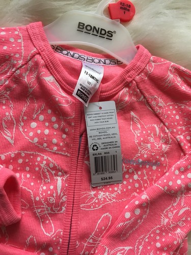 Bonds Wondersuit NWT Zippy Ribbed