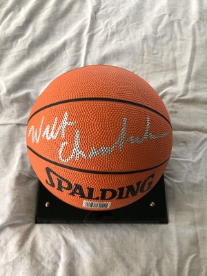 wilt chamberlain autographed basketball