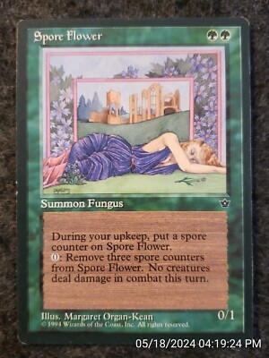 Spore Flower Fallen Empires NM Green Uncommon MAGIC GATHERING CARD (DS3D1G1)