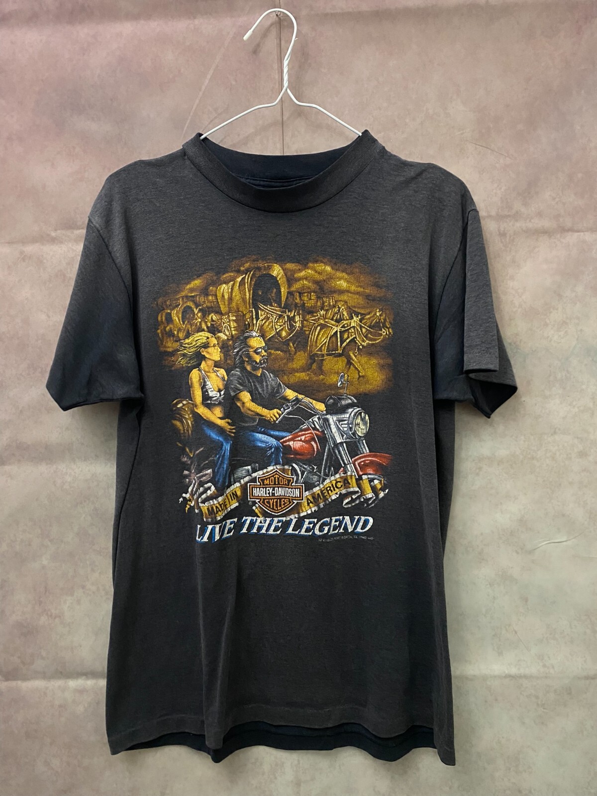 90s Special Harley Davidson graphic シャツ 90s Vintage 1992 Harley Davidson 'pittsburgh' Distressed T