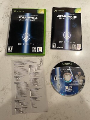 Star Wars Jedi Knight II Jedi Outcast (Microsoft Xbox 2002) Complete w/ Reg Card