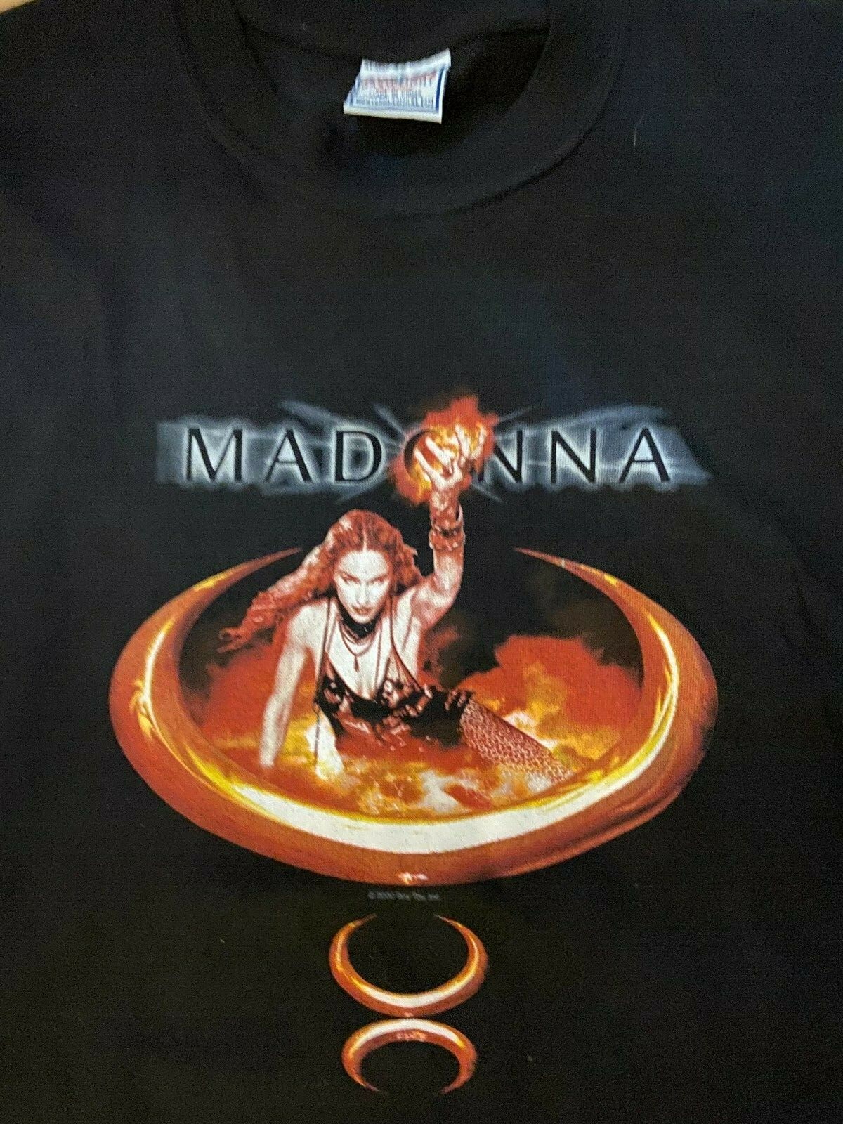 マドンナ 　ray of light　貴重 オフィシャル Tシャツ 青　Lサイズ Madonna Ray Of Light Shirt - Vintagenclassic Tee