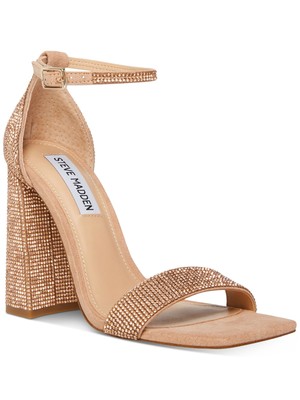 

STEVE MADDEN Женские розовые босоножки на каблуке Tiaa с квадратным носком, размер 10 м, Розовый, TIAA02S1