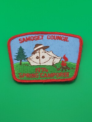 Samoset Council 1974 Spring Camporee Patch BSA Scouts America