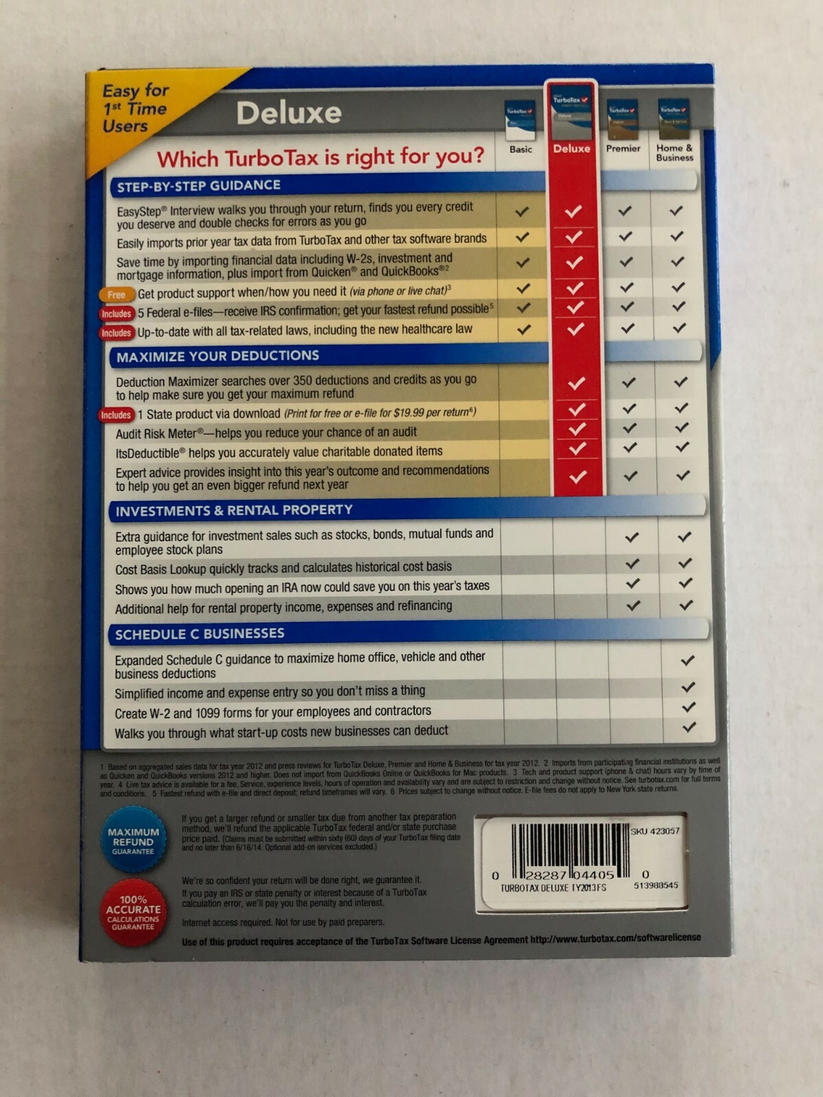 2012 TurboTax Deluxe Federal + E-File + State for Windows and Mac