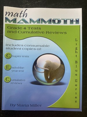 Math Mammoth Grade 4-A Worktext by Maria Miller (2019, Trade Paperback)