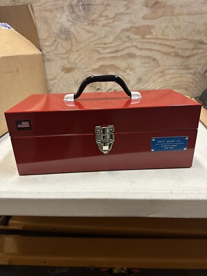 3 Left! New In Box! Best Made Co. Steel 15'' Red Tool Box Made in the USA