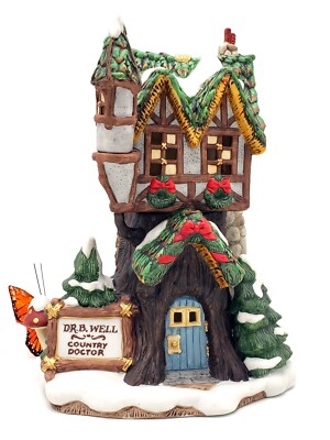 FITZ & FLOYD Holiday Hamlet DOCTORS OFFICE Enchanted Forrest, 1993 Boxed