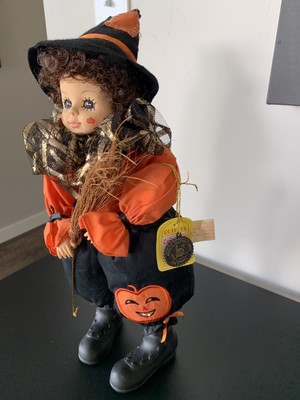 collectible halloween witch dolls