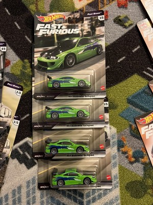 Hot Wheels Premium MITSUBISHI Eclipse Fast & Furious Fast Stars Lot Of 4 New