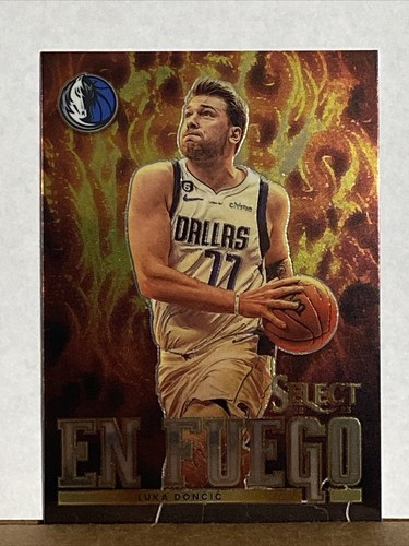 Luka Doncic　SELECT en fuego GOLD　PSA10 Luka Doncic En Fuego SP Insert 2022-23 Panini Select