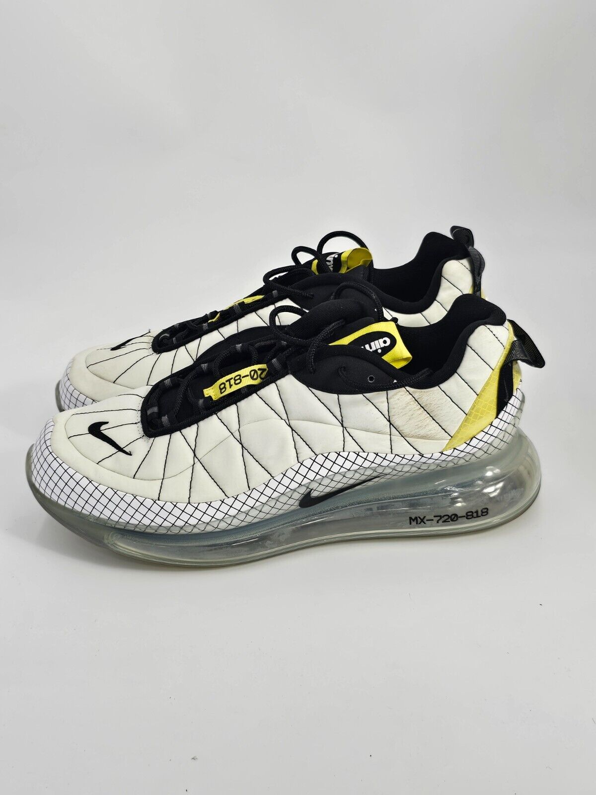 NIKE CI3871-100 AIR MAX MX-720-818 YELLOW/WHITE/BLACK MENS NIKE CI3871-100 AIR MAX MX-720-818 YELLOW/WHITE/BLACK MENS