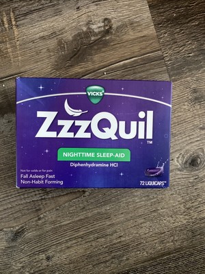 ZzzQuil Nighttime Sleep Aid LiquiCaps 25 mg Diphenhydramine HCl A6