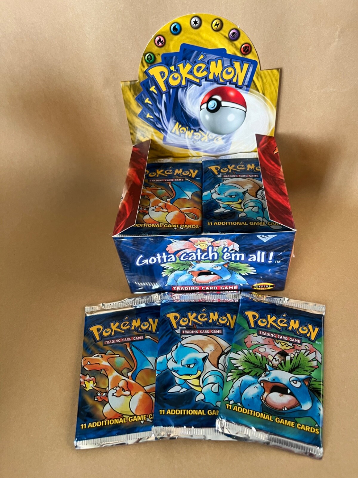 BOX FRESH 1999 Pokemon Base Set Unlimited Booster Pack | Sealed