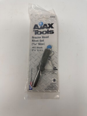 3/16'' Brazier Head Rivet Set A1620 Ajax Tools A1620 - NEW