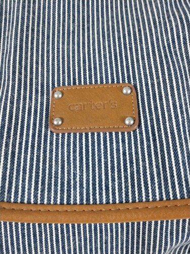 CARTERS Baby Go Ticking Stripe Diaperbag Backpack