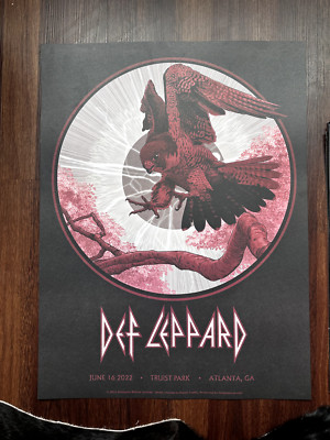 DEF LEPPARD  Tour Poster  2022  ATLANTA   06/16/22