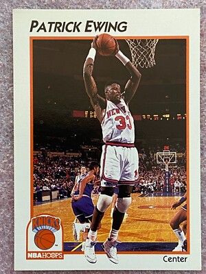 1991 NBA Hoops #26 Patrick Ewing New York Knicks