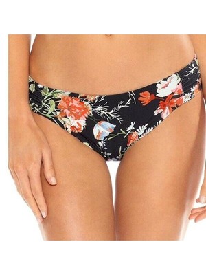 

Женский хипстерский купальник черного цвета с цветочным принтом BECCA, низ, Черный