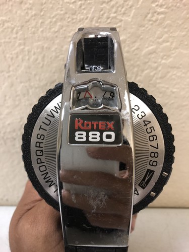 Rotex 880 Vintage Black and Chrome Heavy Duty Label Maker a5s