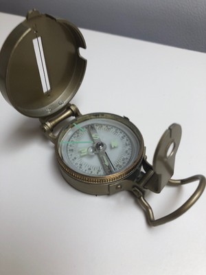 Scouting Hunting Camping Survival Metal Lensatic Luminous Dial Compass 399