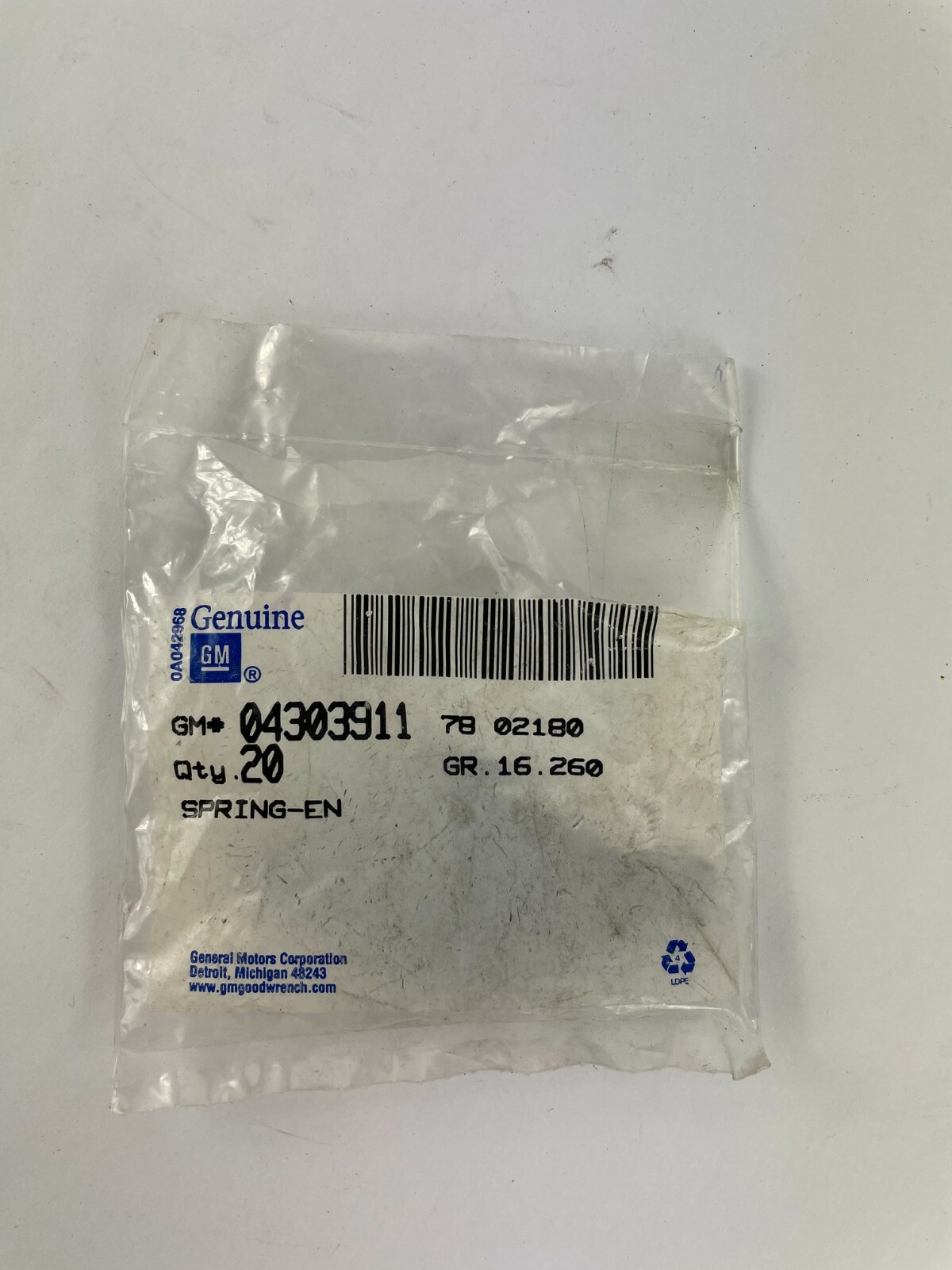 Genuine GM Automotive Spring 04303911 Lot of 20 A2