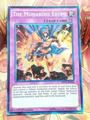 Yugioh The Monarchs Erupt Super Rare MP15-EN044 1st Ed Lightly Played