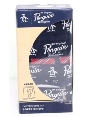 ORIGINAL PENGUIN Intimates 4 Pack Серые трусы-боксеры L