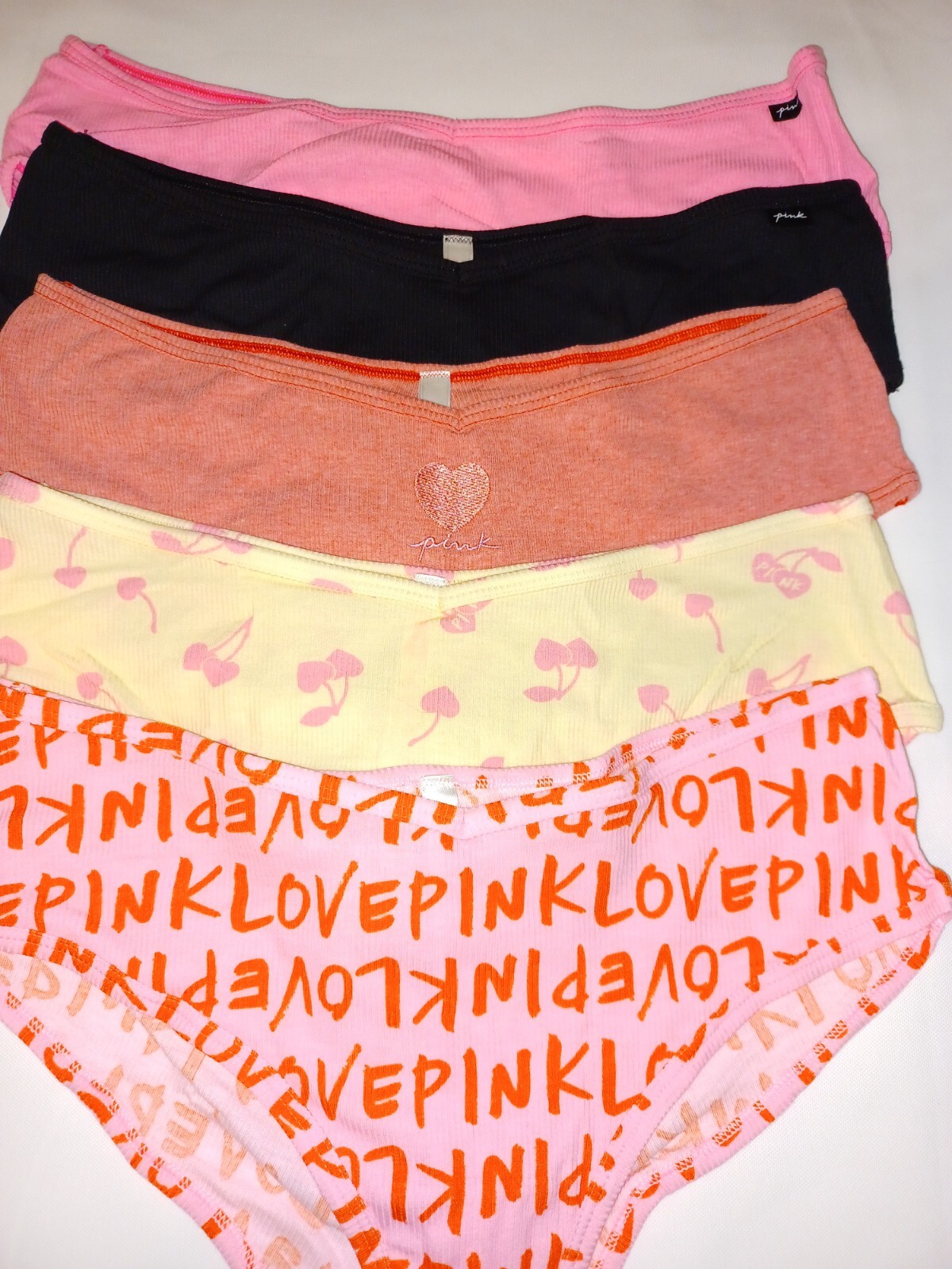 競売 Panty Cheekster Cotton pack 5 PINK Secret Victoria lot XL S 下着・アンダーウェア