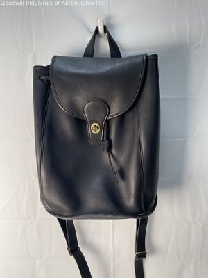 Gently Loved Certified Authentic Black Vintage Coach Backpack