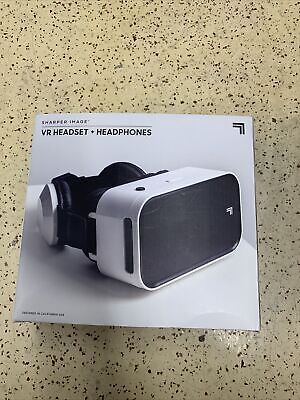 Sharper Image VR Headset + Headphones 