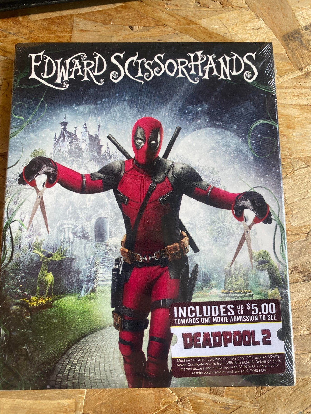 Edward Scissorhands Deadpool Slipcover Blu-Ray NEW | eBay