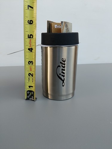 Stainless Steel Grizzly Can Cooler w/ Linde Logo