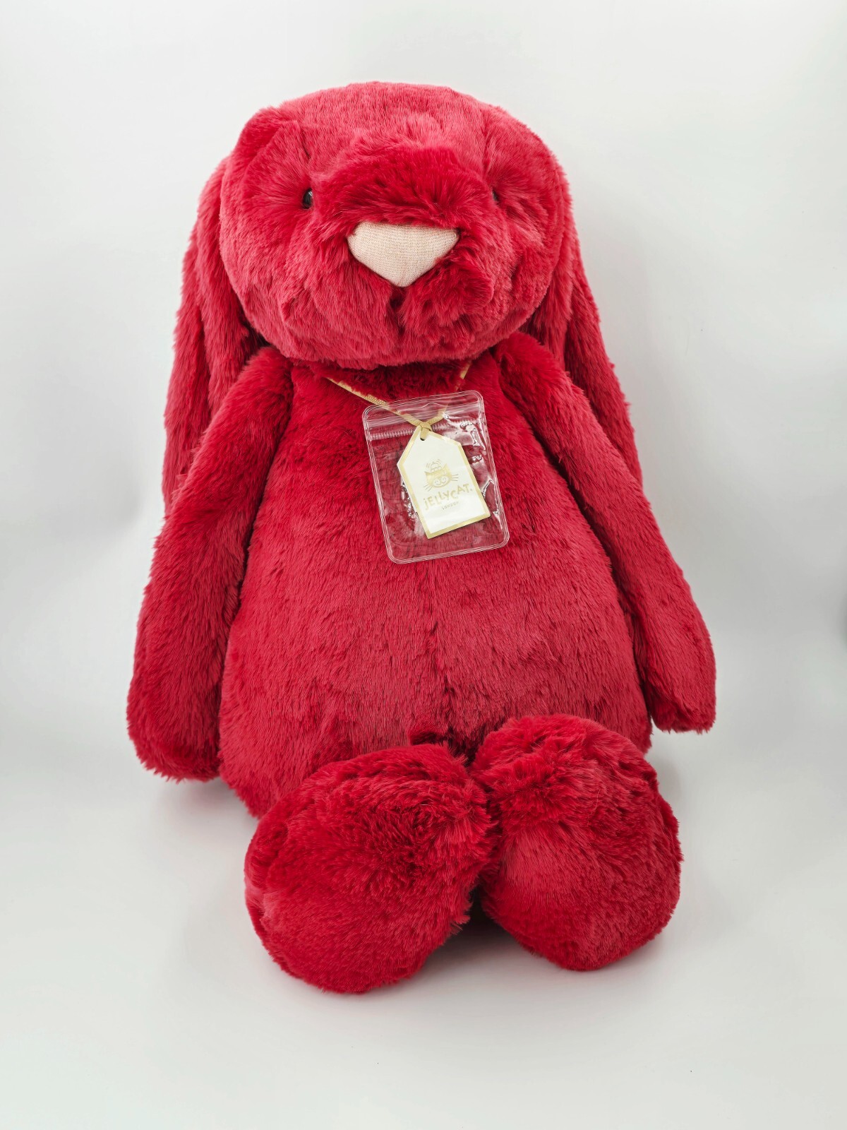  Luxe Bunny Scarlett 赤 うさぎ ぬいぐるみ Bashful Luxe Bunny Scarlett with Personalized Red Jumper
