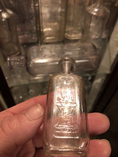 The Owl Drug Company Round Shoulderd Med Bottle