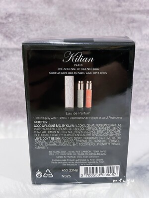 Kilian The Arsenal Of Scents EDP Spray Duo, 1 Travel Spray With 2 Refills, NIB