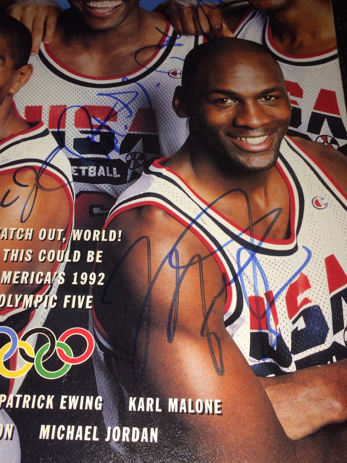 MICHAEL JORDAN Signed Sports Illustrated 1991 USA Dream Team and more Auto LOA