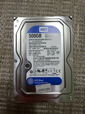 Western Digital 500GB 7.2K WD5000AAKX SATA 3.5'' Hard Drive HP 634605-003