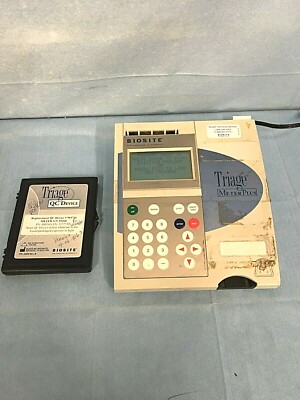 Biosite Triage Meter Plus Chemical Analyzer, Power Cord, Triage QC Device 904716