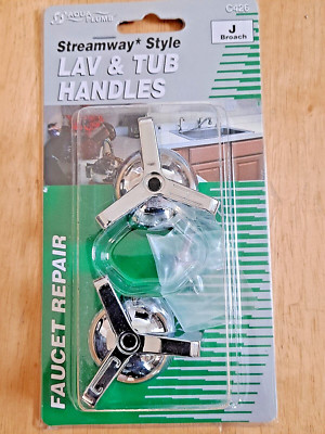 AQUA PLUMB C426 Chrome Hot & Cold Lav & Tub  Handles For Streamway FREE SHIPPING