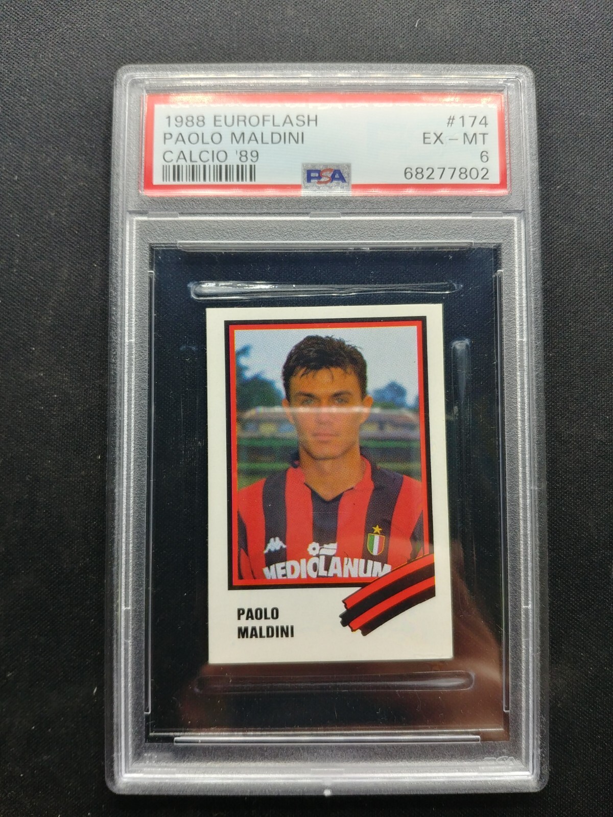 1988-1989 ACミラン　マルディーニ Paolo Maldini 1988 Euroflash Calcio '89 Excellent EX #174 AC
