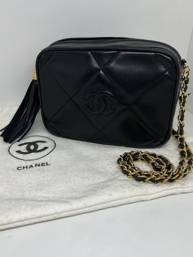 【Chanel】シャネル★camera bag★カメラバッグ★グレー★2WAY Chanel Camera Bag Gray with Tassle - the luxury cabinet