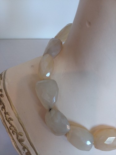 Vintage Genuine Iolite and Sterling Silver Necklace 17