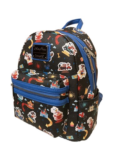 話題コラボ【Loungefly】Disney100SketchbookPinTrader Backpack Amazon.com | Loungefly Disney Parks Mini Backpack