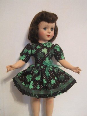 St. Patrick's dress - Mary Hoyer Gigi, Sweet Sue, Nancy Lee, 18'' dolls