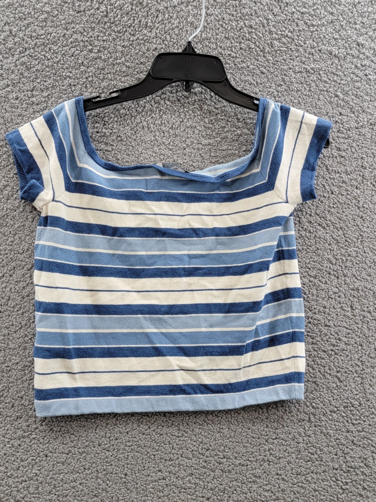 Lauren Ralph Lauren Striped Off-the-Shoulder Sweater Top Women L Multi Pullover - Picture 12 of 17